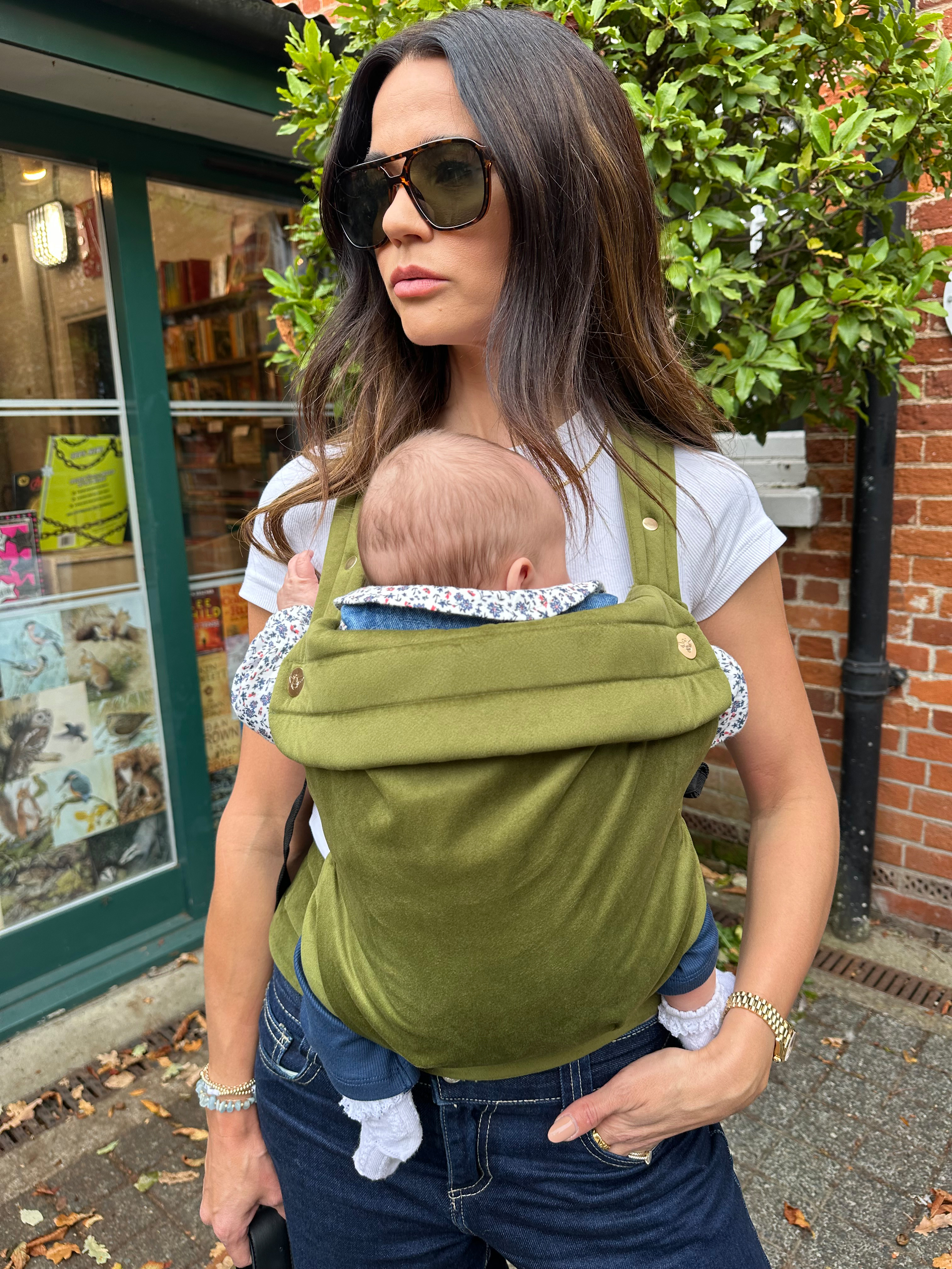 Nomad Velvet Babytrage, Cedar Green