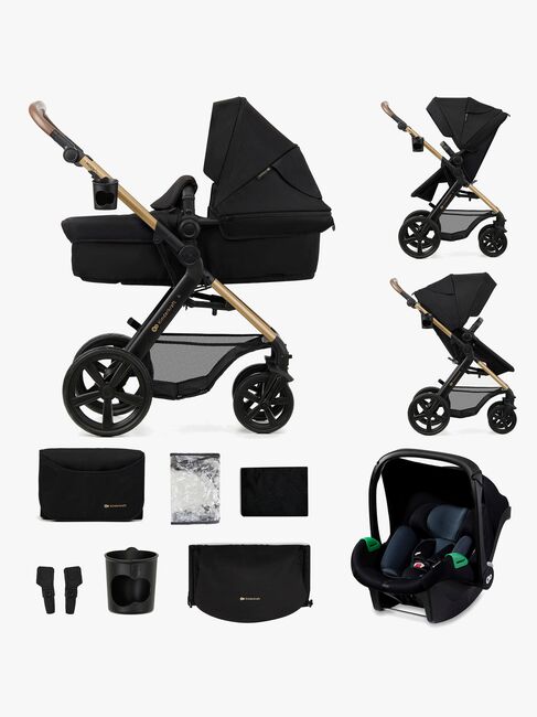Kinderkraft MOOV 2 3-in-1 Kombikinderwagen, Pure Black