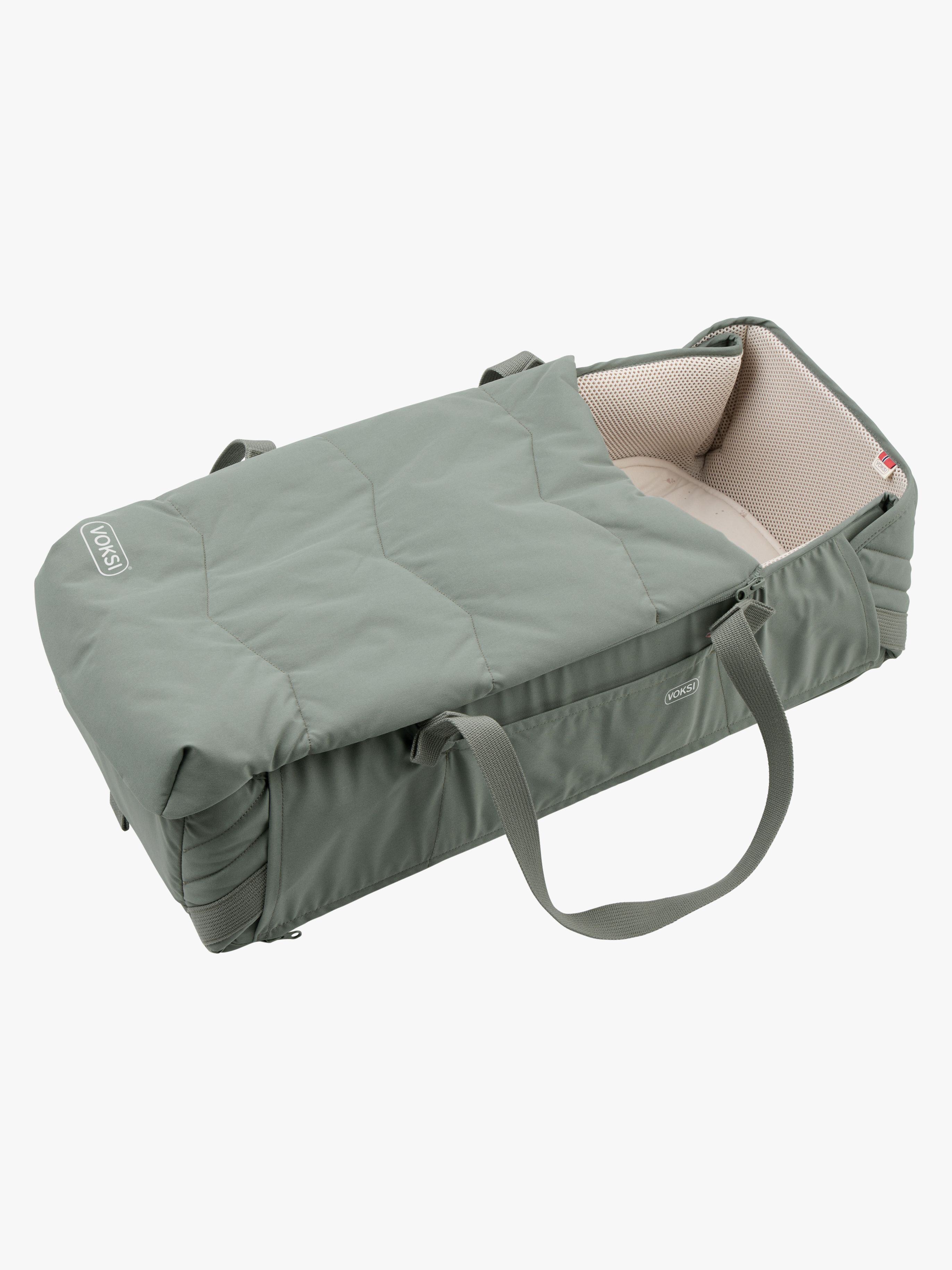 Voksi Carry Me Babytragetasche, Meadow Green Leaf