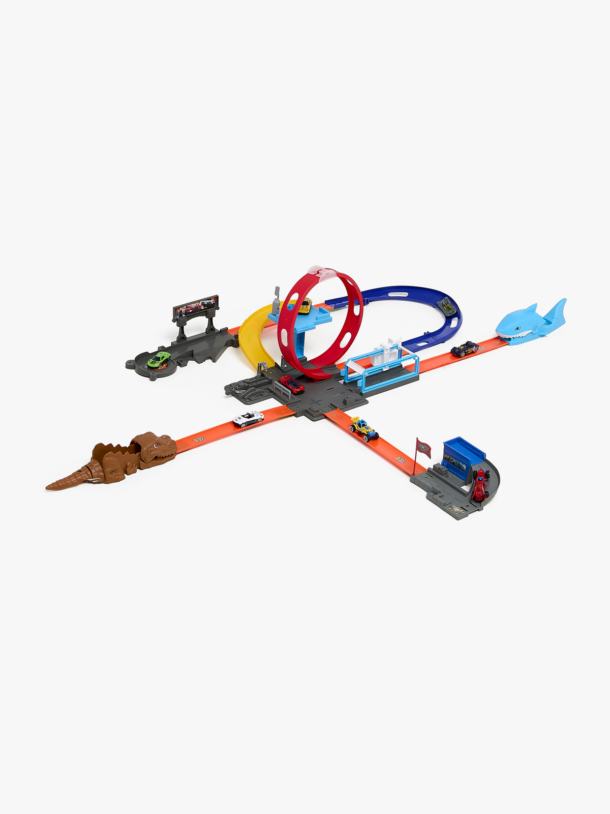 Alex's Garage Track Racing Autorennbahn mit Sportwagen