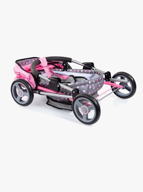 Bayer Design Puppenwagen Cosy, Grau/Rosa