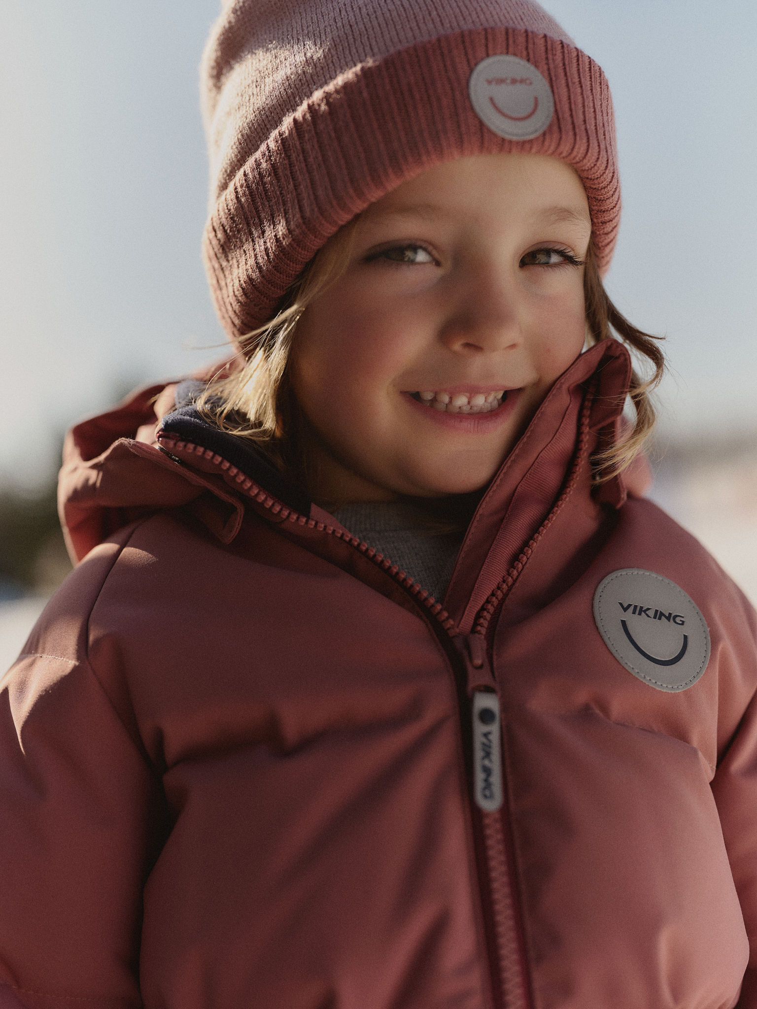 Viking Toasty Pom Pom Mütze Merinowolle, Rosa, 50-52