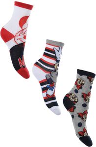 Disney Minnie Maus Socken 3er-Pack, Red