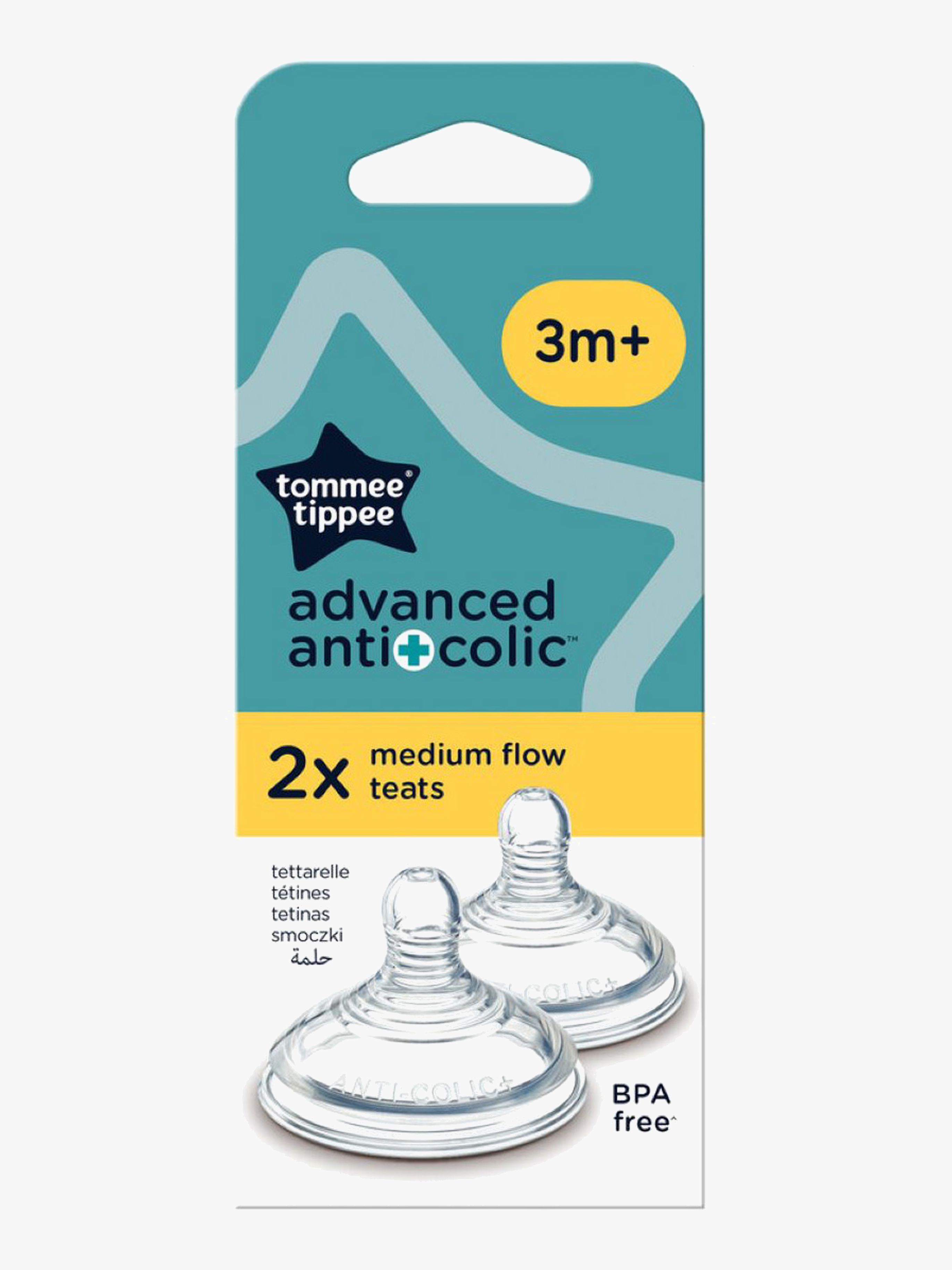 Anti-Kolik Medium Flow Sauger 2er-Pack