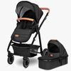 Lionelo Amber 2-in-1 Kombi-Kinderwagen, Grey Graphite