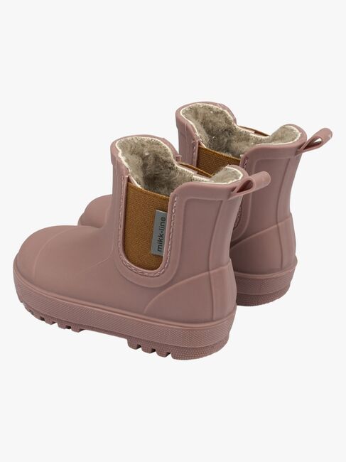 Mikk-Line Gefütterte Gummistiefel Wollmischung, Twilight Mauve