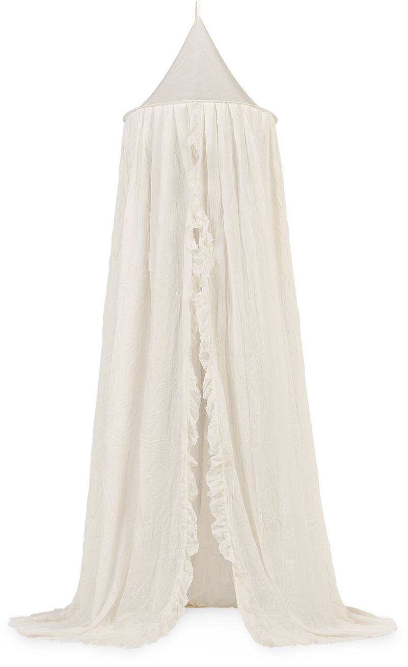 Baldachin Vintage Rüsche, Ruffle Ivory