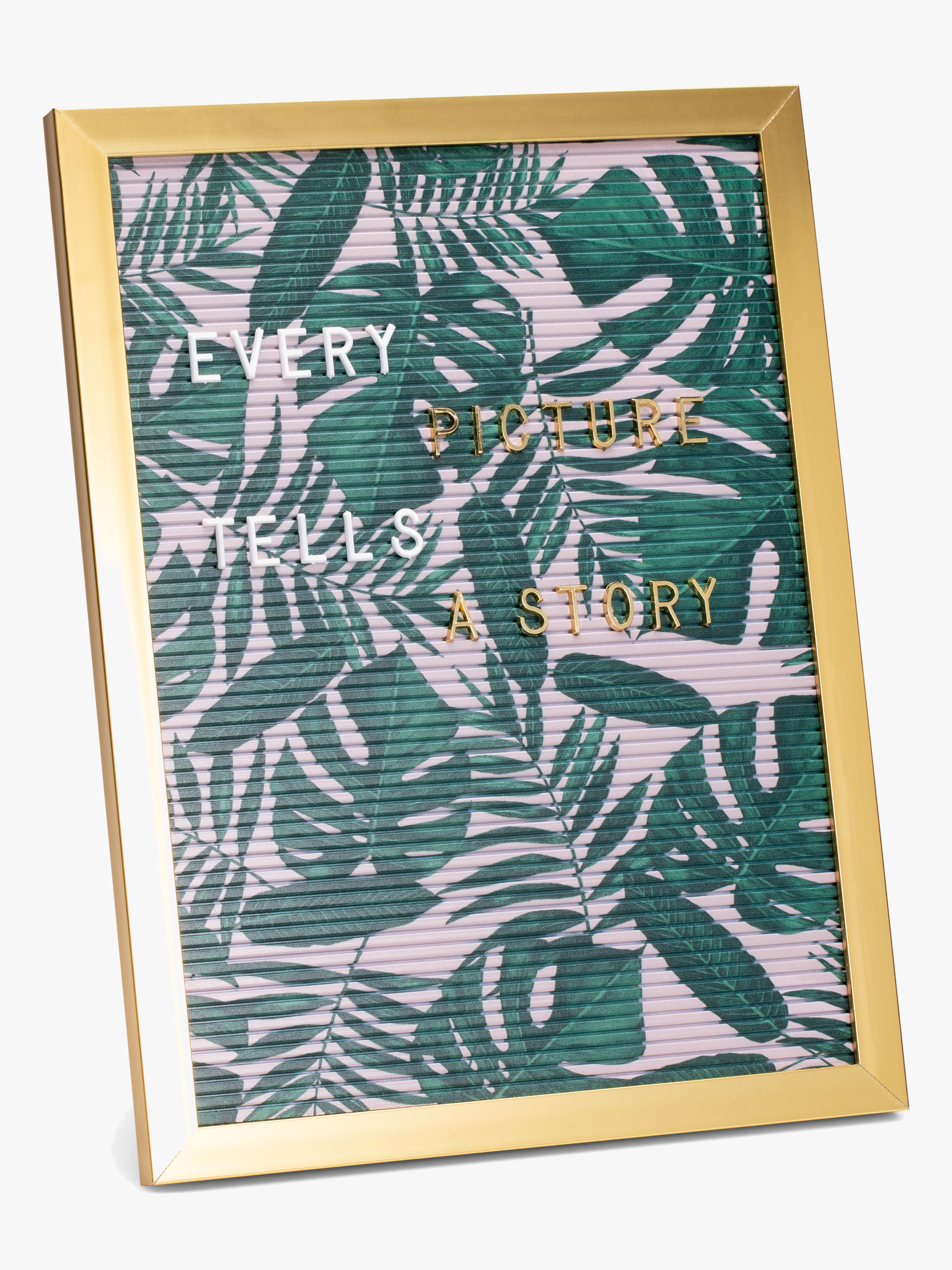 Petite Déco Buchstabentafel Garden, Rosa