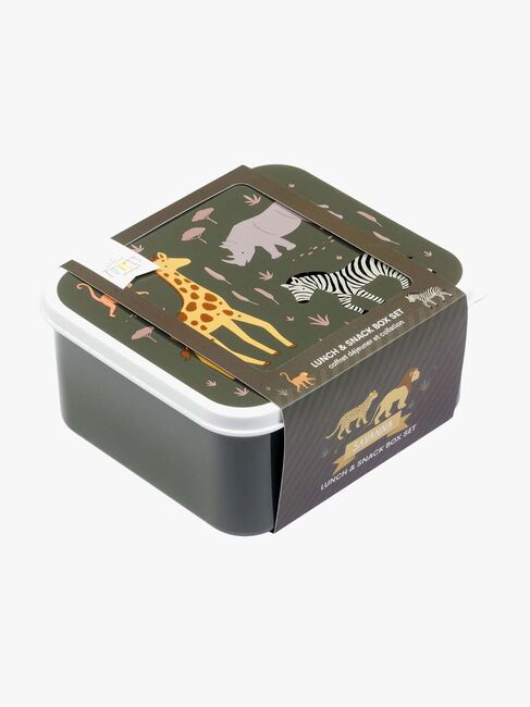 A Little Lovely Company Lunchbox-Set, Savanna