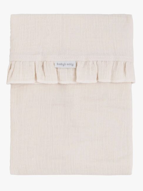 Baby's Only CALM Babybett-Laken mit Rüschen 120x150 cm, Warm Linen