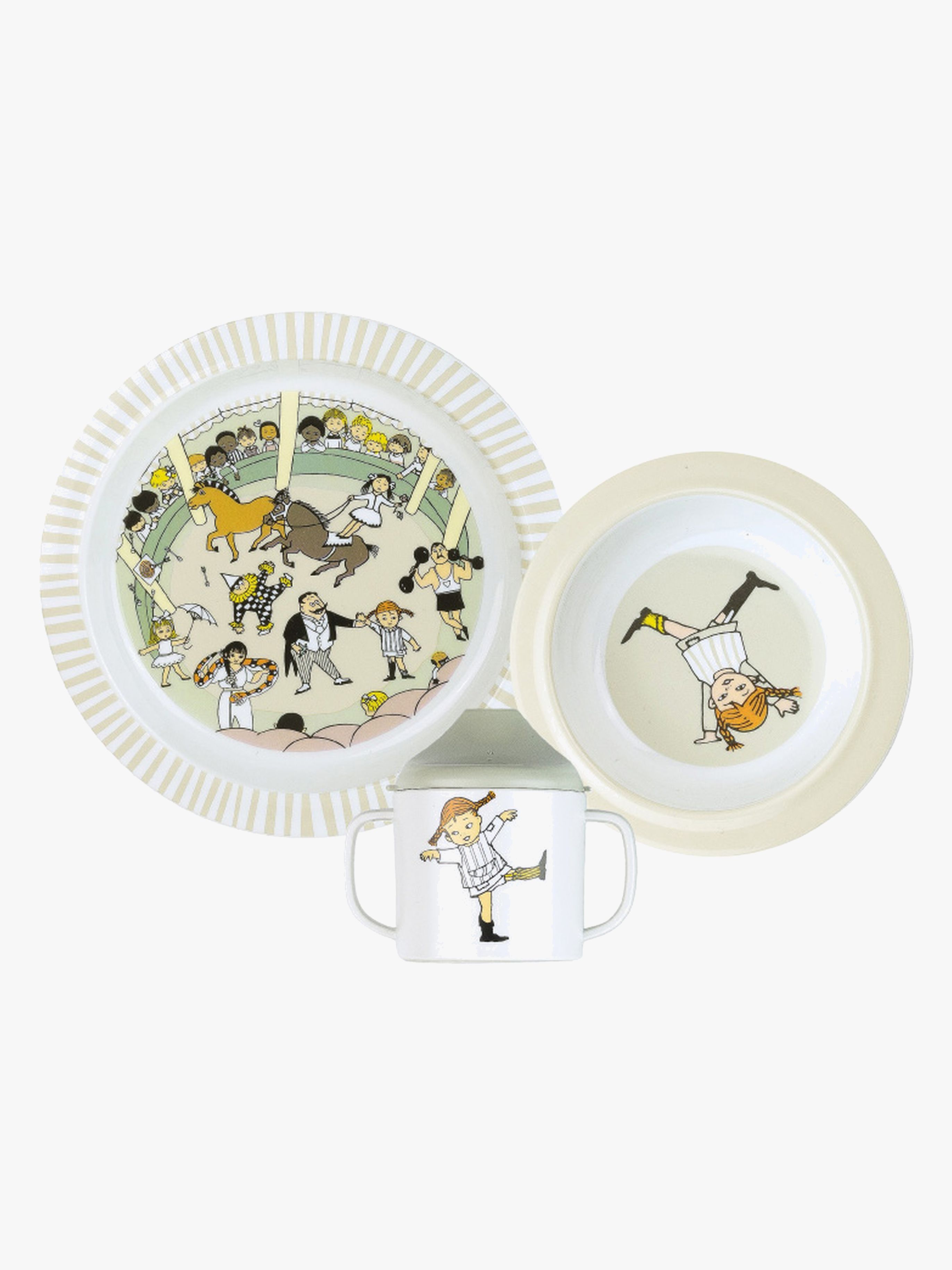 Pippi Langstrumpf  Zirkus Geschirr-Set 3 Teile