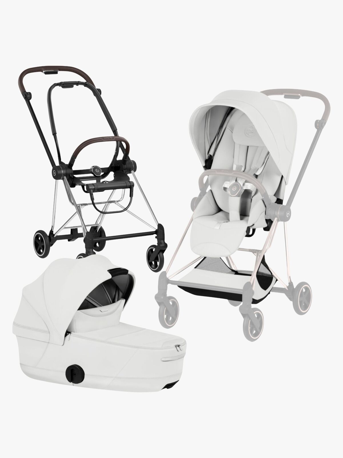 Cybex Mios Style Kombikinderwagen, Chrome Brown/Off White