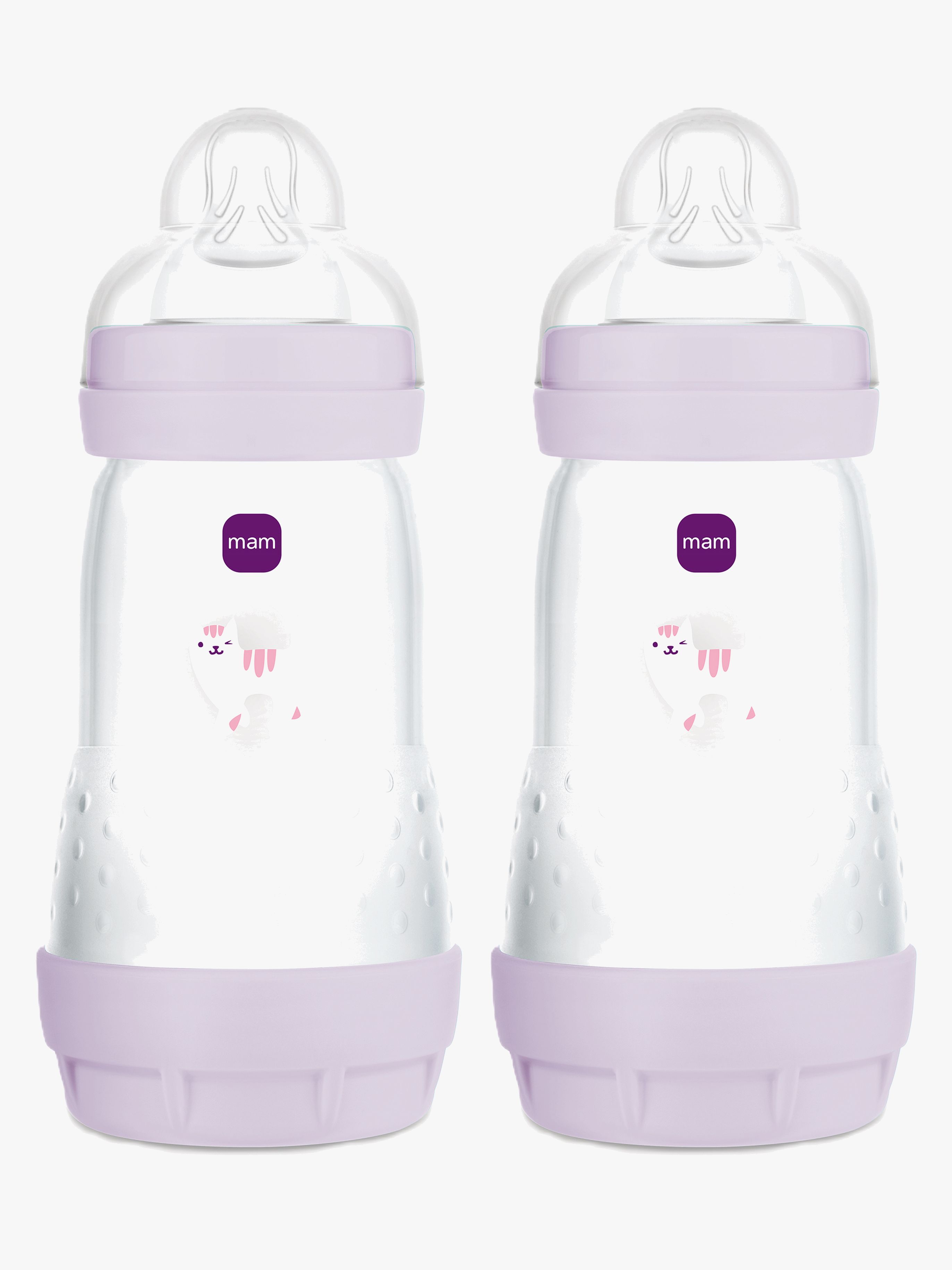 MAM Easy Start Babyflasche Anti-Kolik 260 ml 2er-Pack, Rosa
