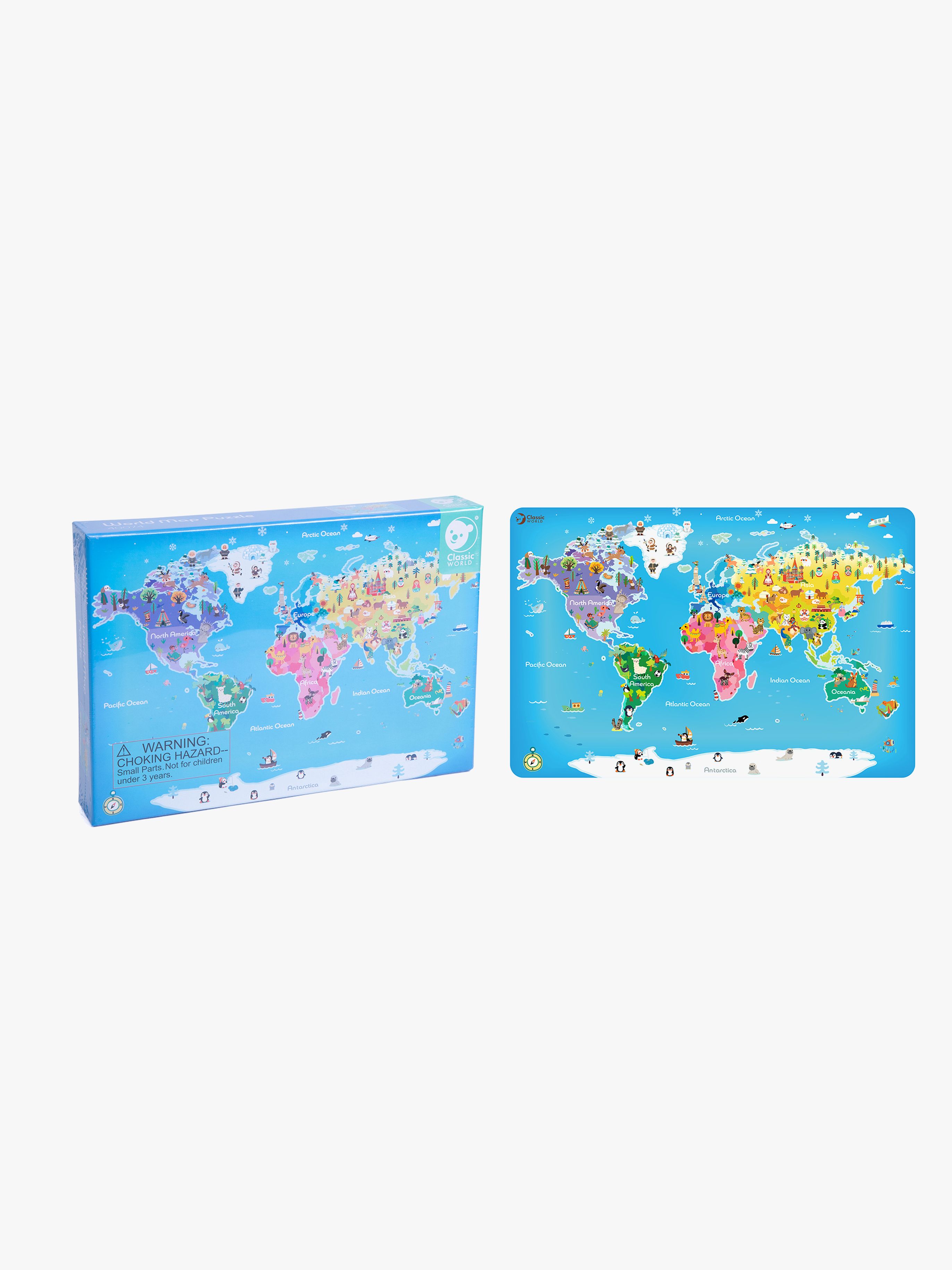 Weltkarten-Puzzle 48 Teile