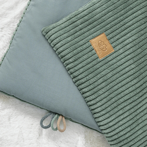 MeowBaby Aesthetic Babydecke Winter, Olive Green