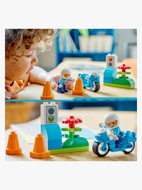 LEGO DUPLO Town 10471 Blaues Polizeimotorrad
