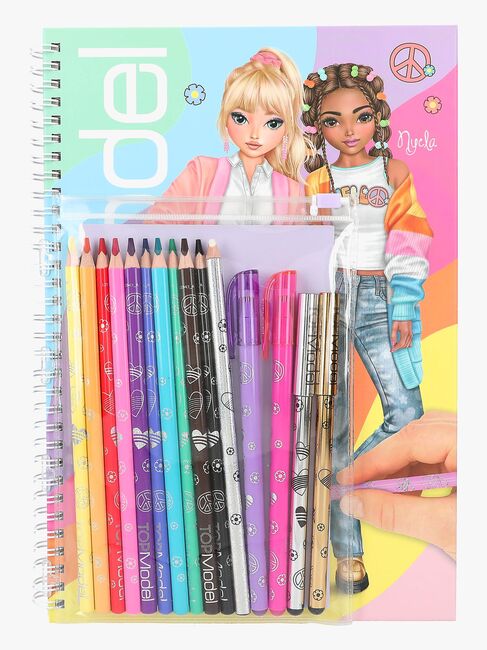 TOPModel Designbuch mit Buntstiften