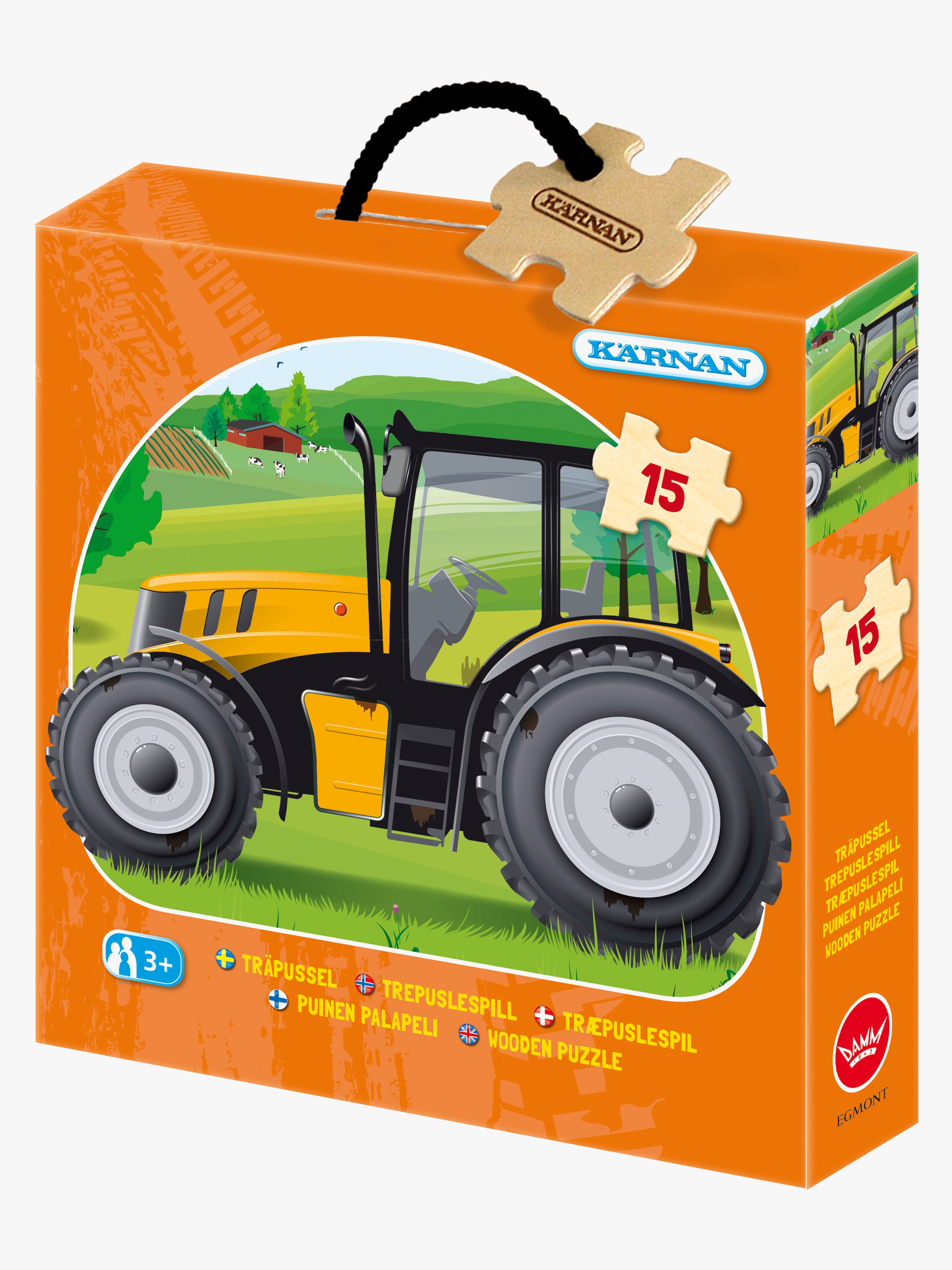 Kärnan Holzpuzzle Traktor 15 Teile
