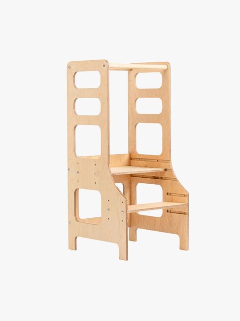 Duck Woodworks Verstellbarer Lernturm, Natur