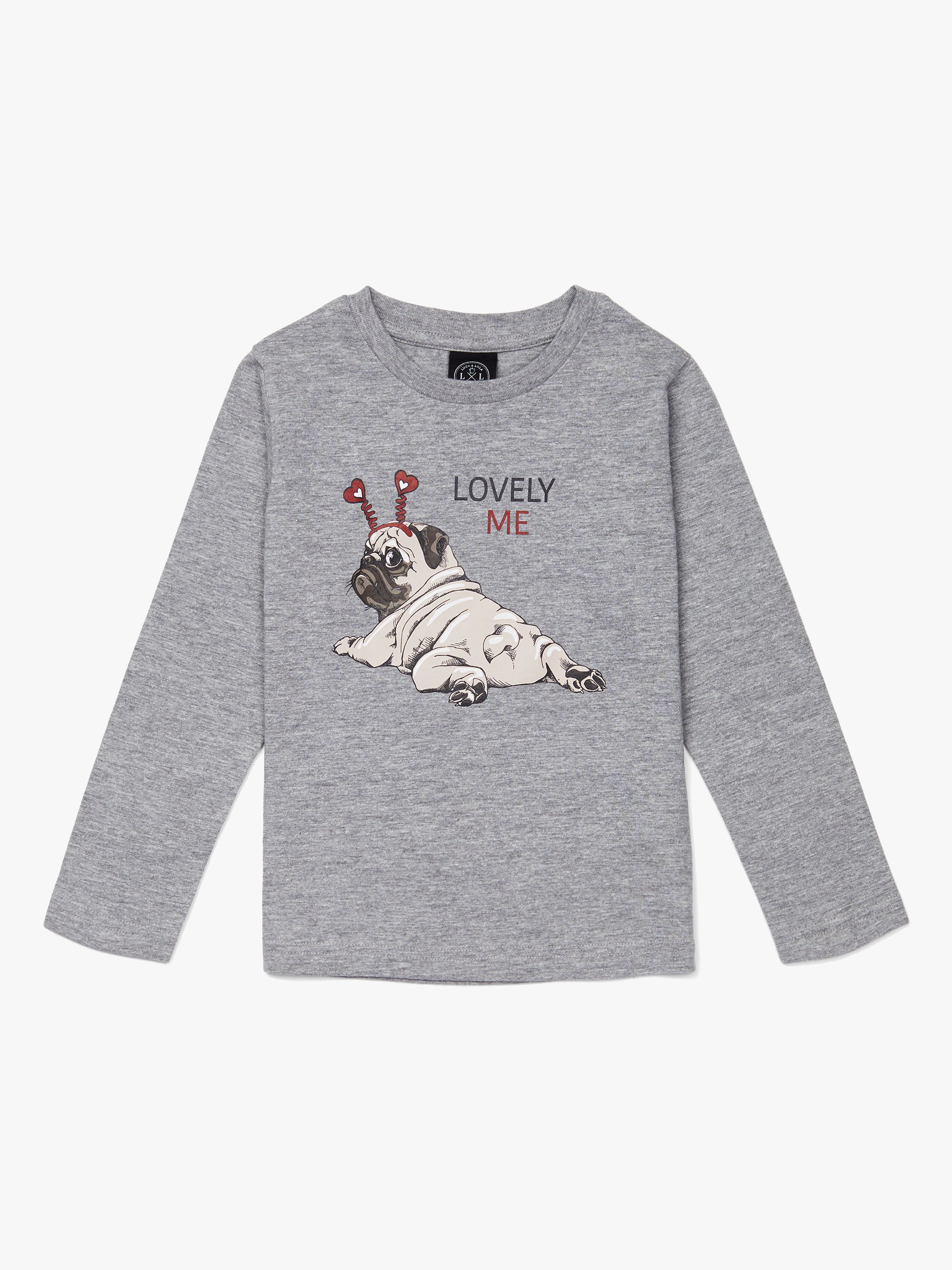 Dalenna Langarmshirt, Grey Melange 110–116