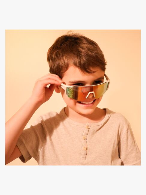 CarloBaby Sonnenbrille Turbo 2er-Pack 4-8 Jahre, Weiß/Blau