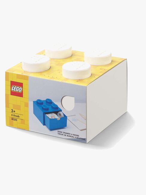 Lego Aufbewahrungsbox mit Schublade 4, Weiß