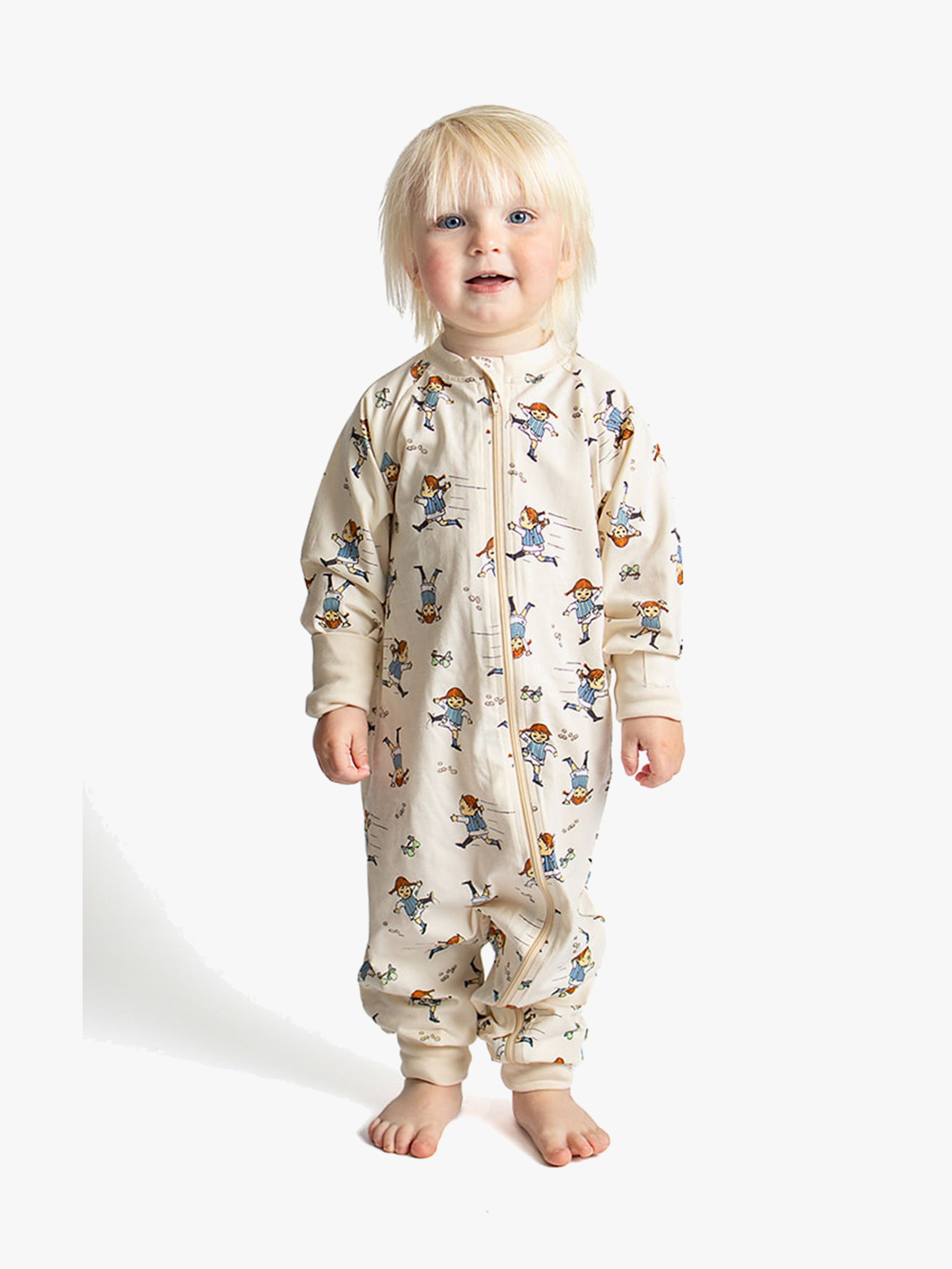 Geggamoja Pyjama Pippi Langstrumpf, Beige, 98-104