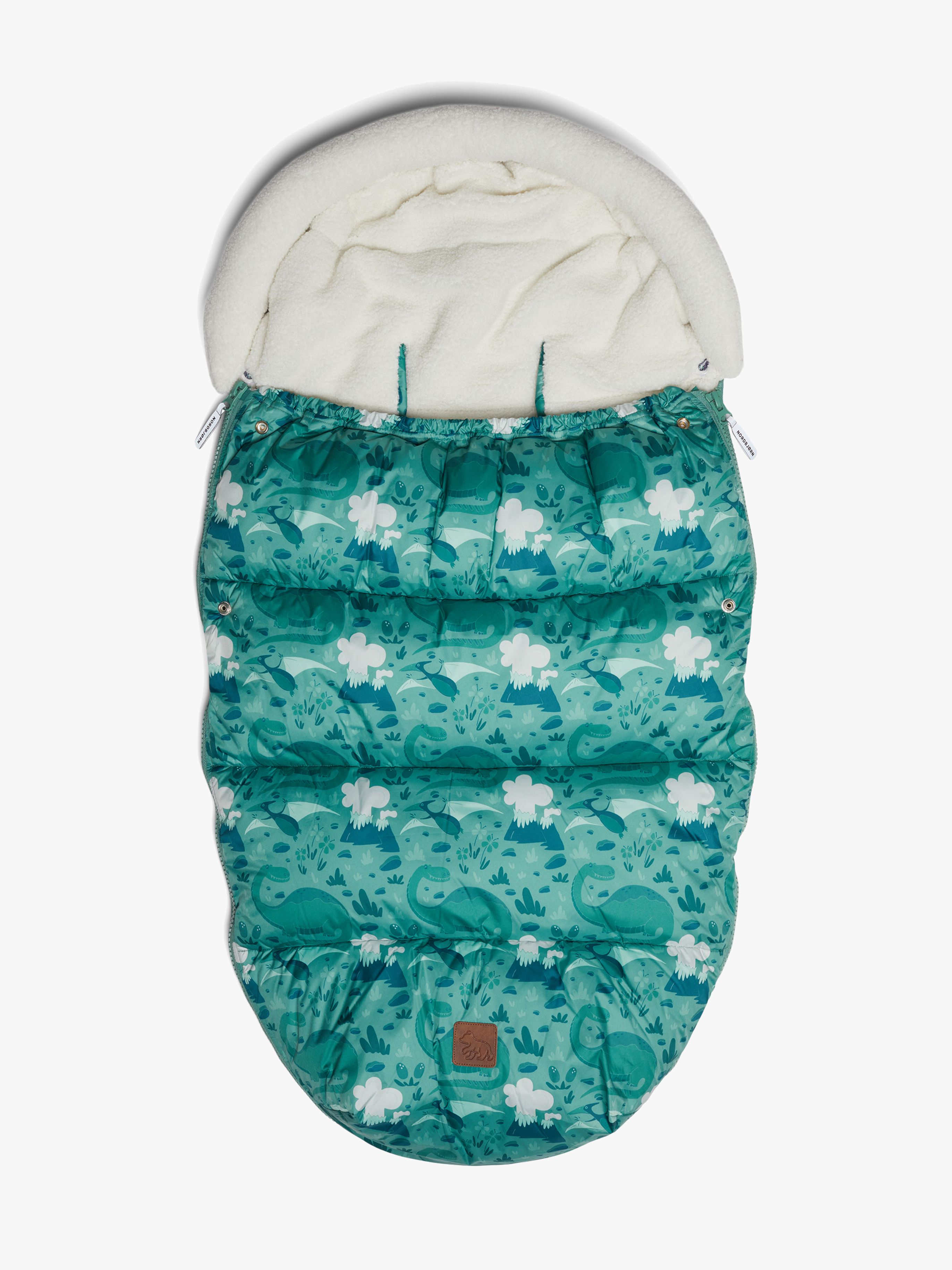 Nordbjørn Hazey Fußsack Pile, Dino/Frosty Green, Winterfußsäcke