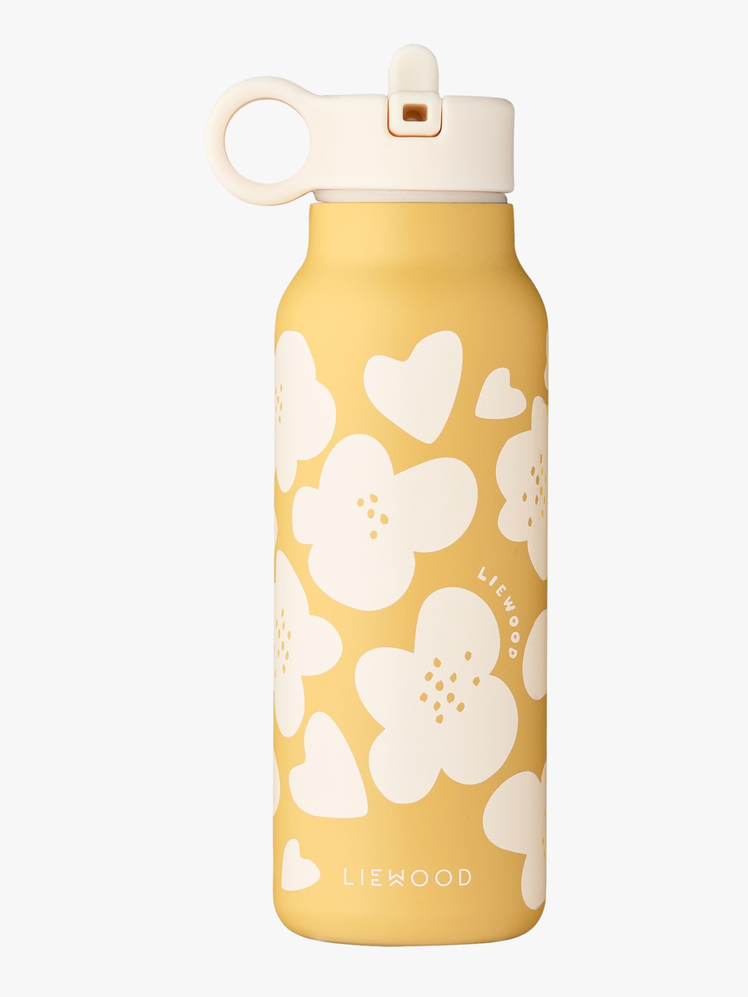 LIEWOOD Falk Trinkflasche 350 ml, White/Yellow