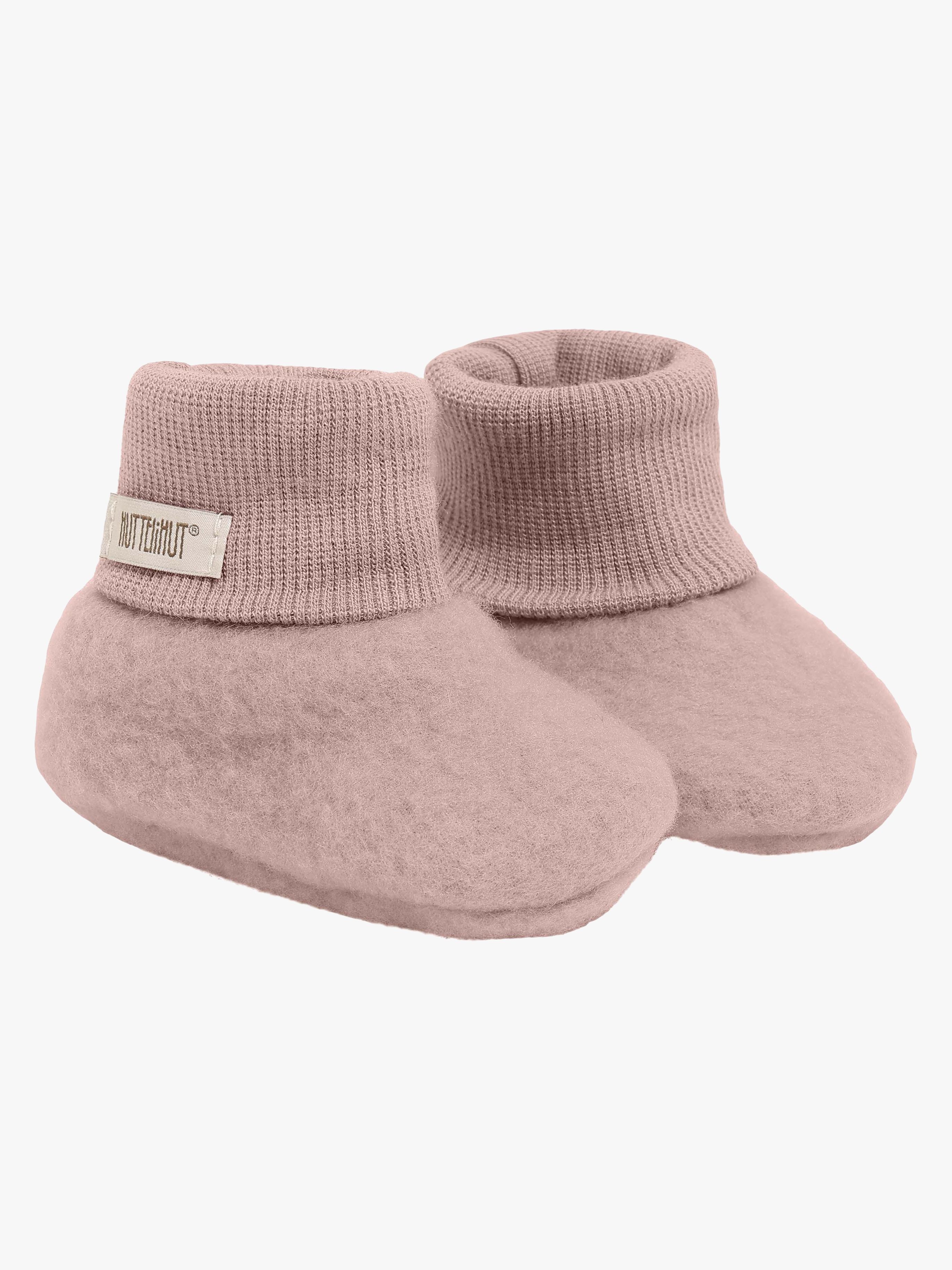 Huttelihut Wolle Babyschuhe, Rosa, 74-80