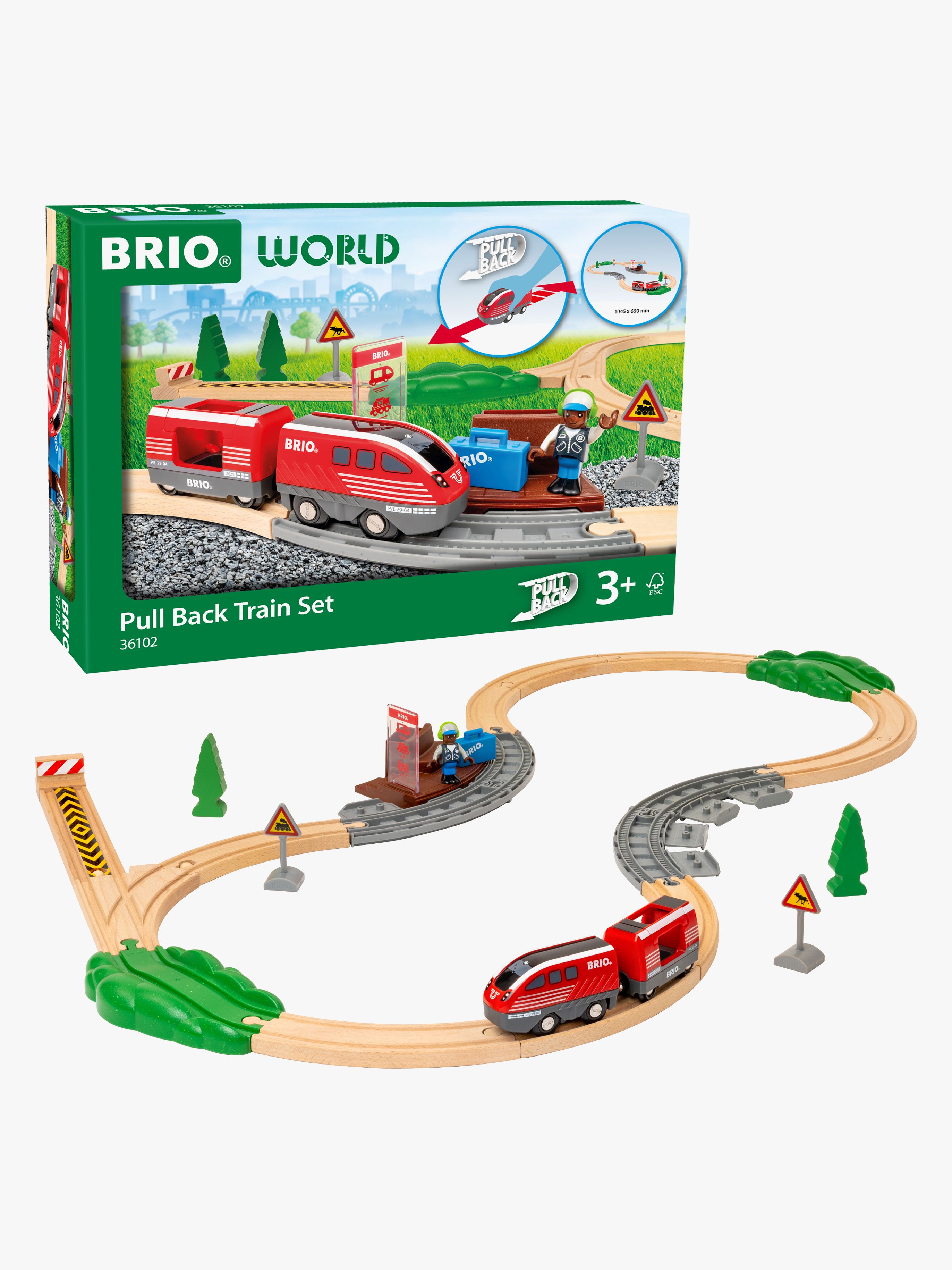 BRIO World 36102 Zugset mit Rückziehmotor