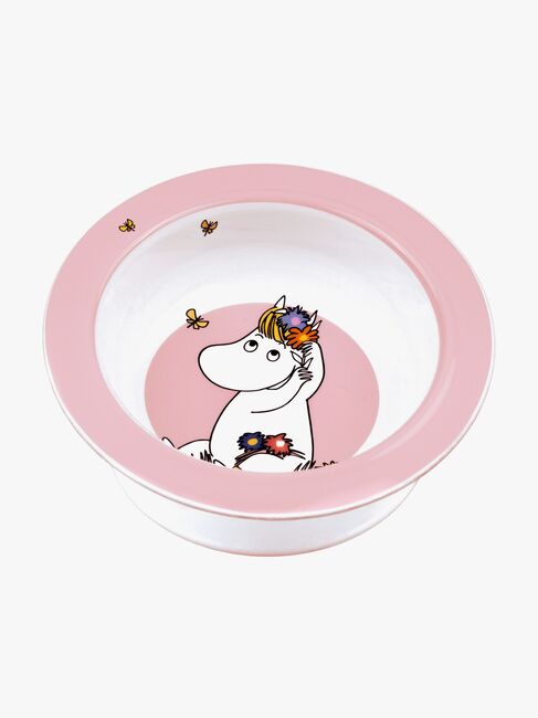 Mumin Wiese Teller mit Saugnapf, Rosa