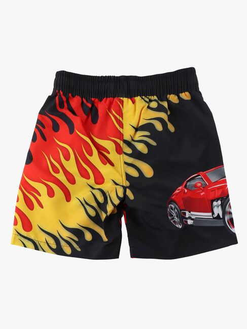 Hot Wheels Badehose, Schwarz