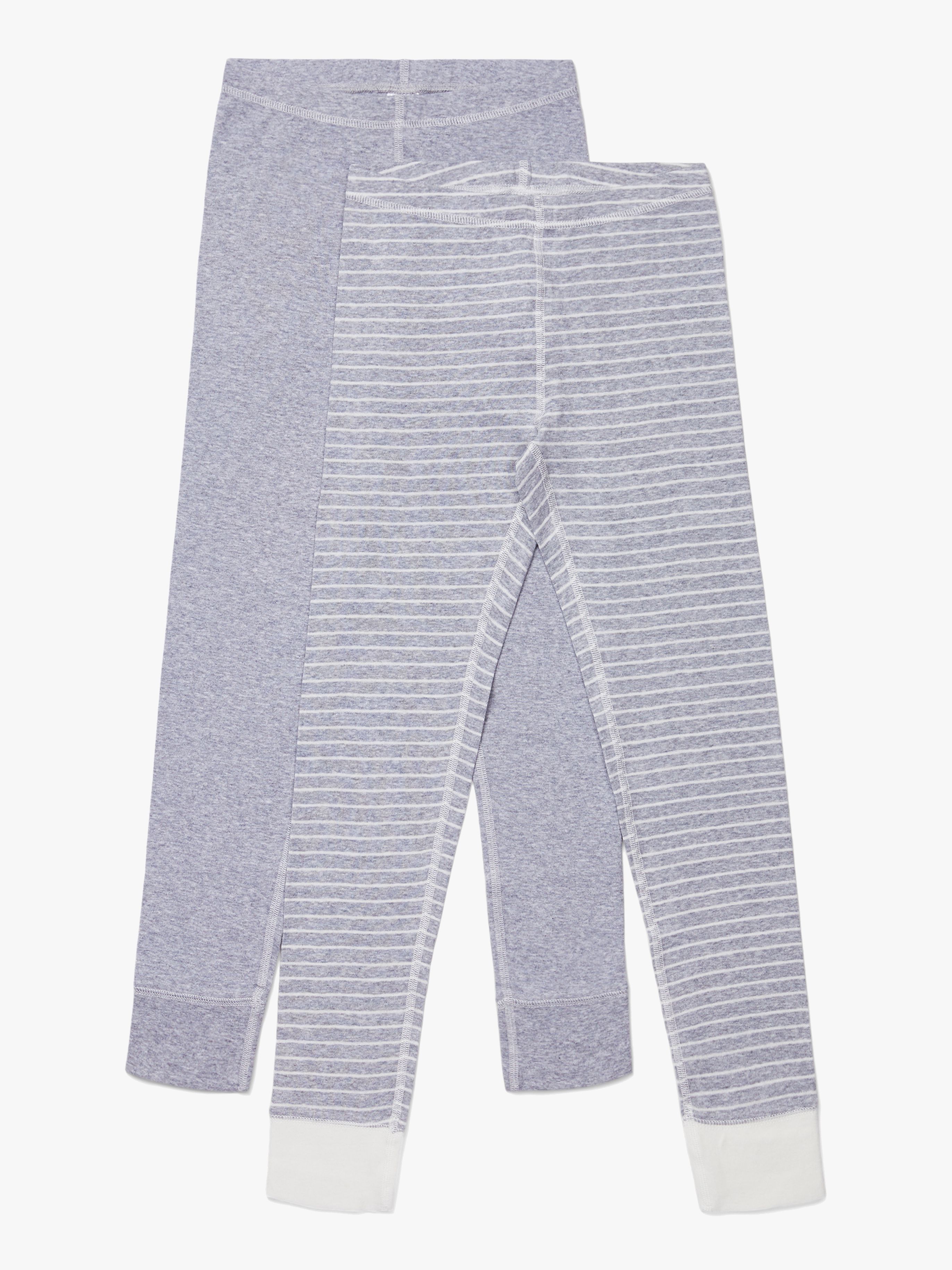 Luca &  Lola Toto Lange Unterhose 2er-Pack, Grey/Stripes 134–140
