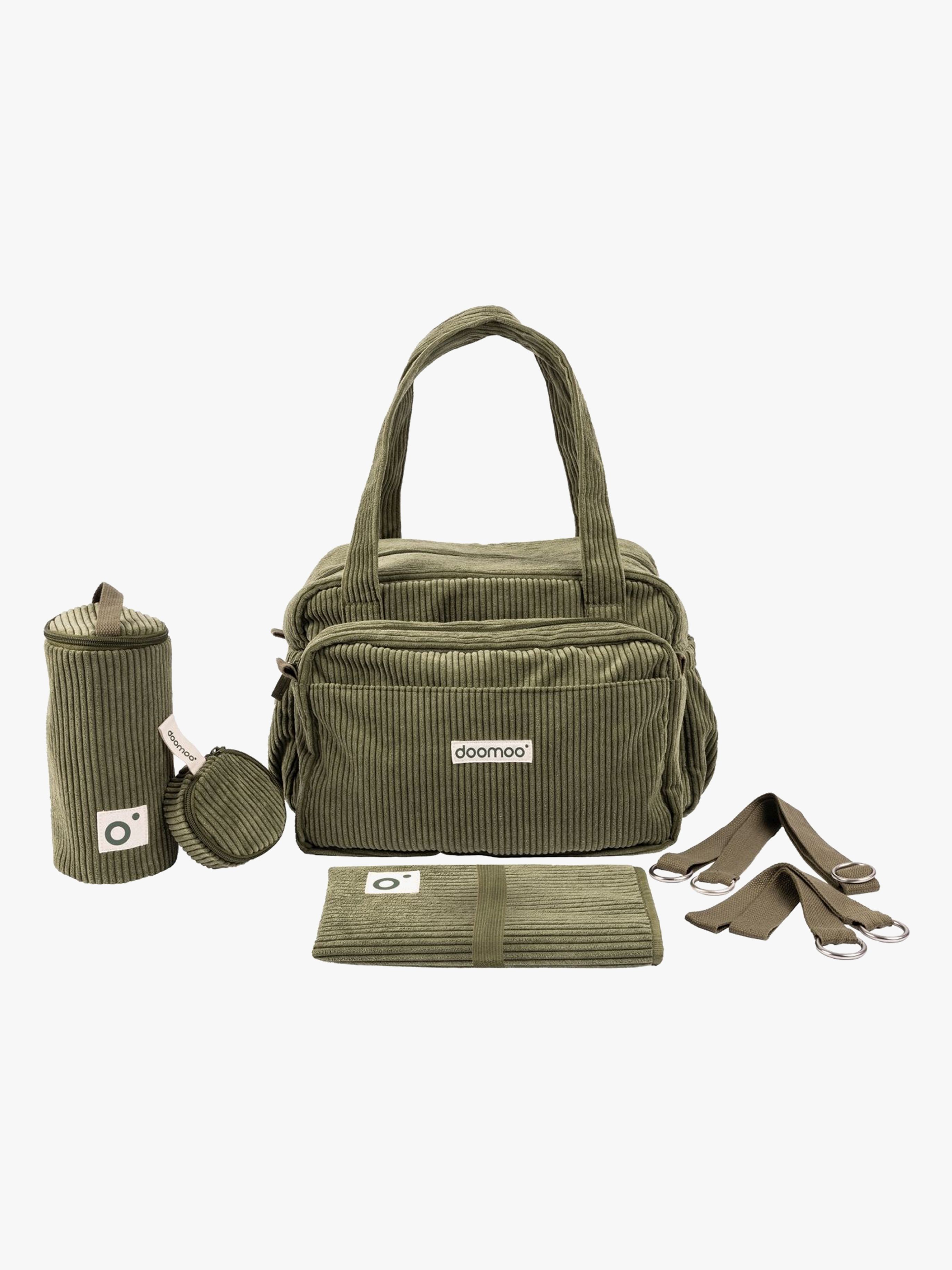 Doomoo Wickeltasche mit Zubehör, Cord Khaki