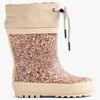 Wheat Gefütterte Gummistiefel, Rose Dust Flowers