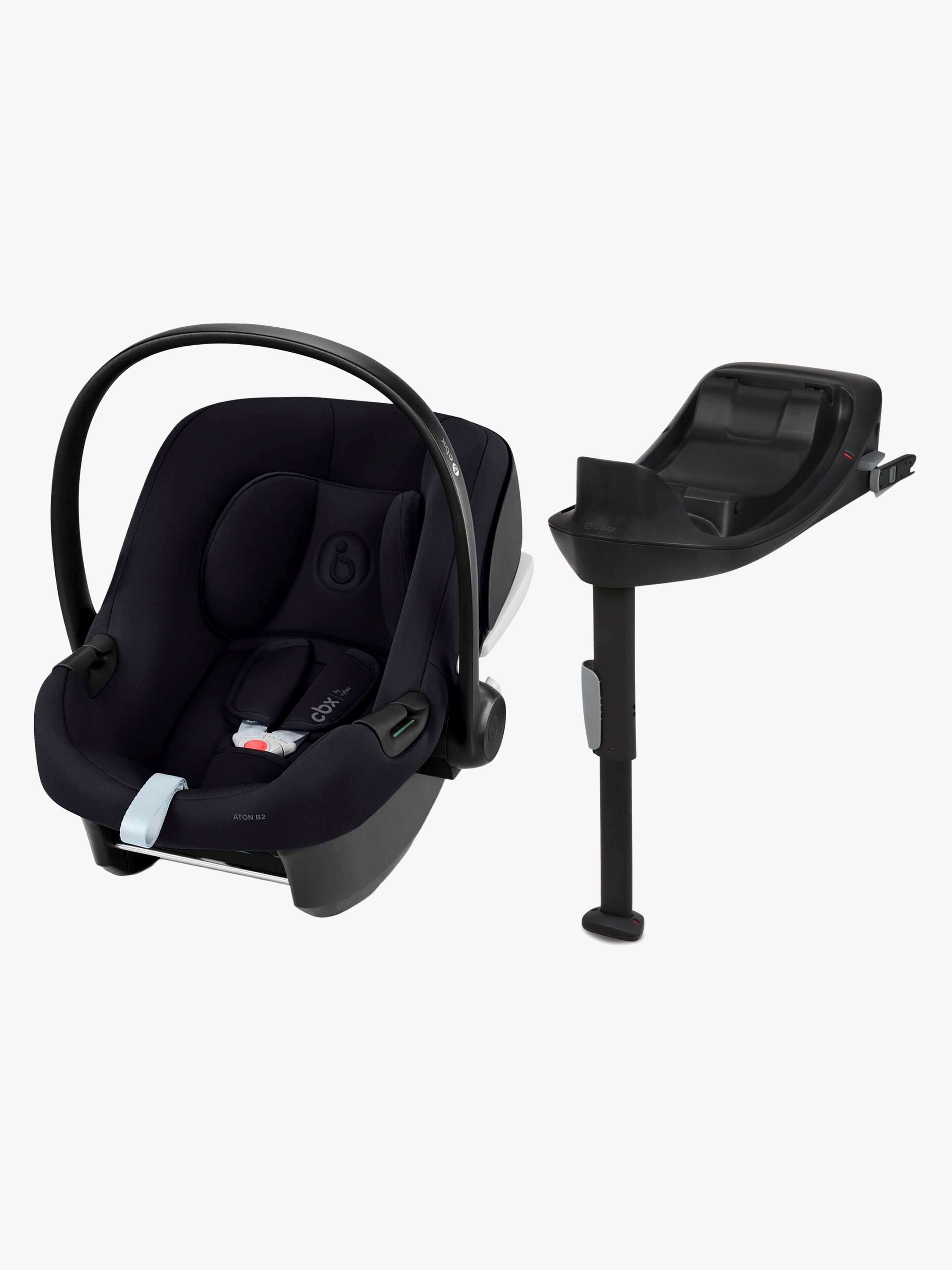 Cybex Aton B2 i-Size Babyschale inkl. Base One, Volcano Black