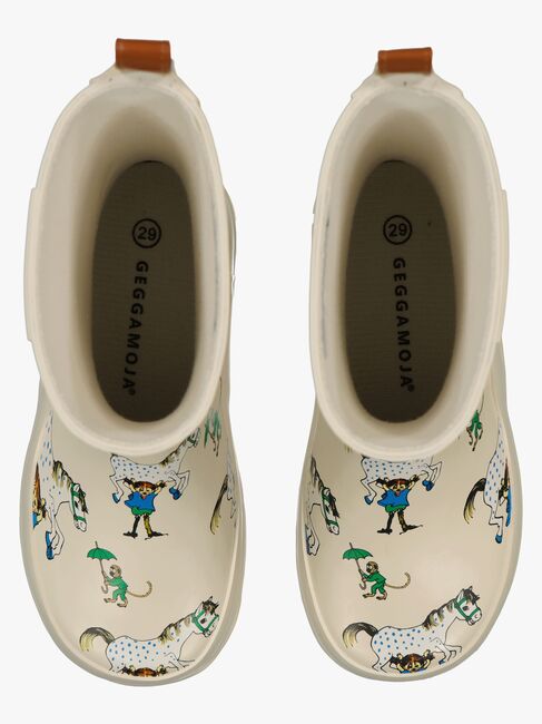 Geggamoja Gummistiefel Pippi Langstrumpf, Beige