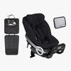 BeSafe Stretch Kindersitz inkl. Beemoo Autositzschoner & Autospiegel, Fresh Black Cab