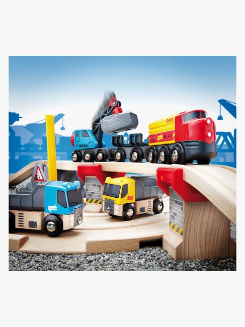 BRIO World 33210 Straßen & Schienen Steinverladeset