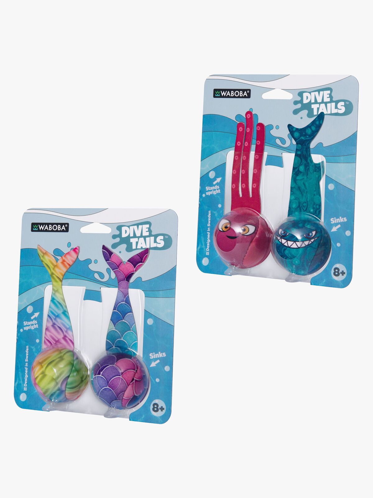 Waboba Dive Tails Tauchspielzeug 2er-Pack, Gemischt