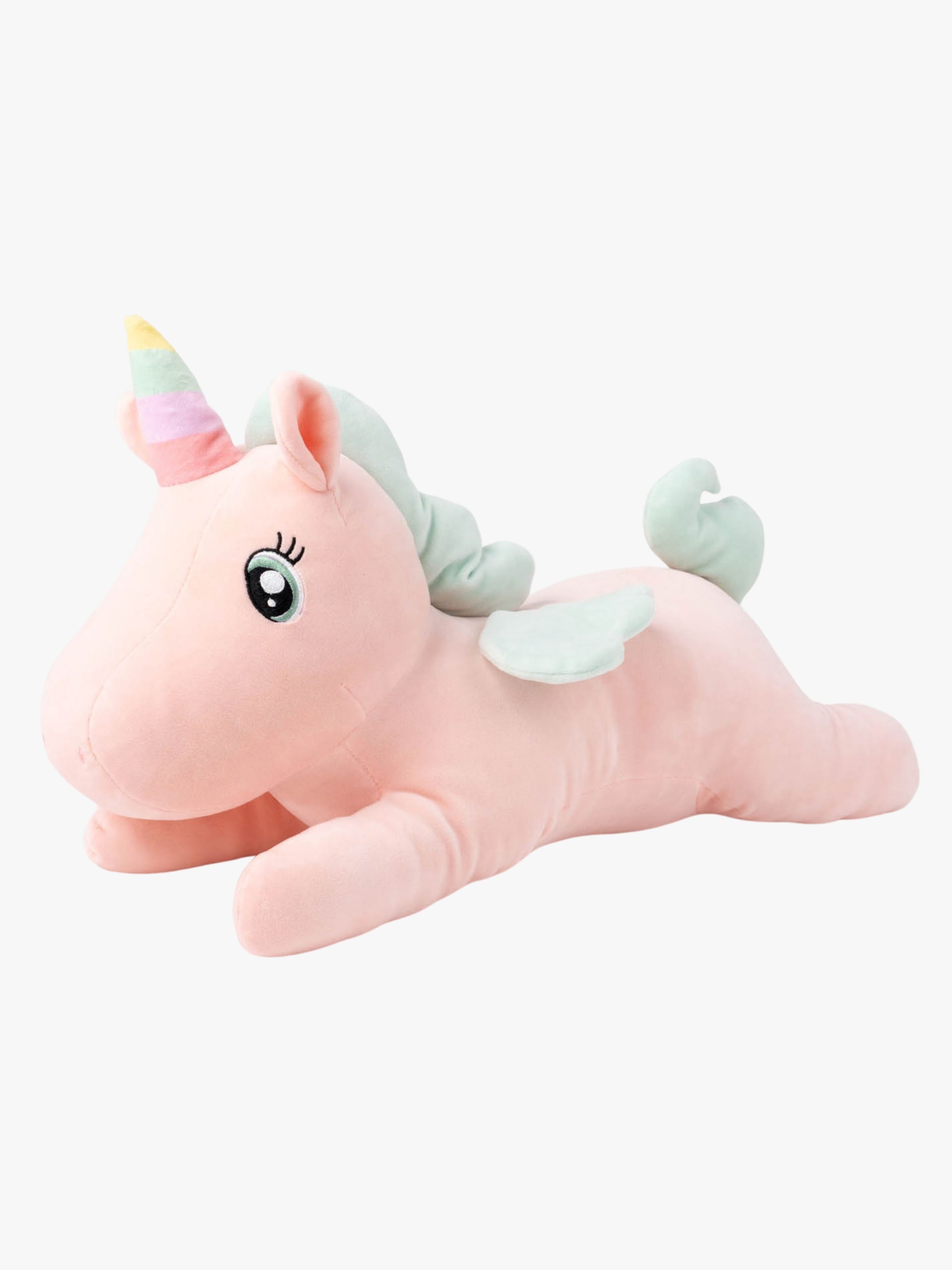 Teddykompaniet Plüschspielzeug Liegendes Einhorn 52 cm, Rosa