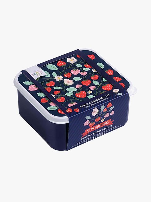A Little Lovely Company Lunchbox-Set, Erdbeere