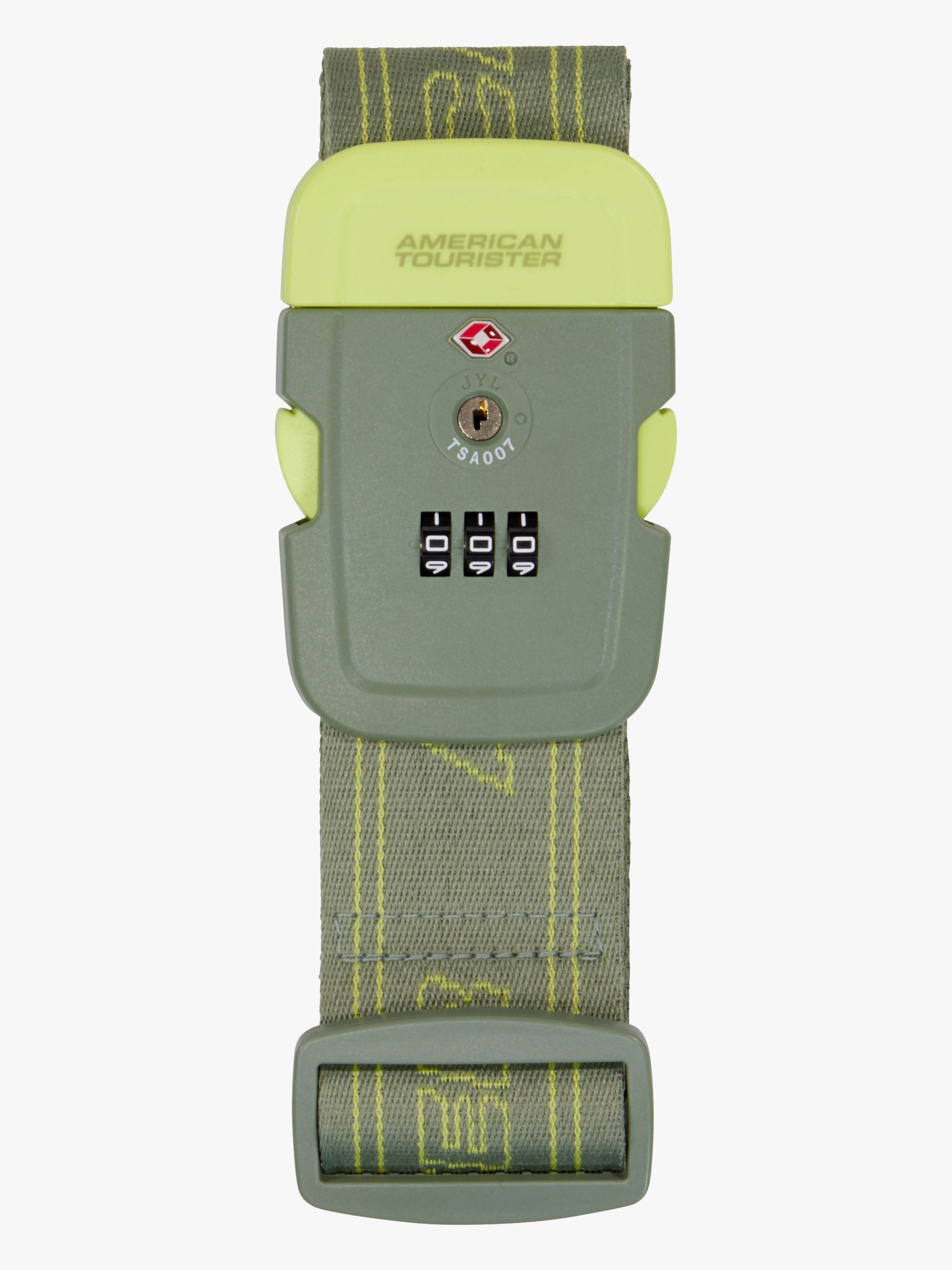 American Tourister TSA Gepäckgurt, Olive/Lime