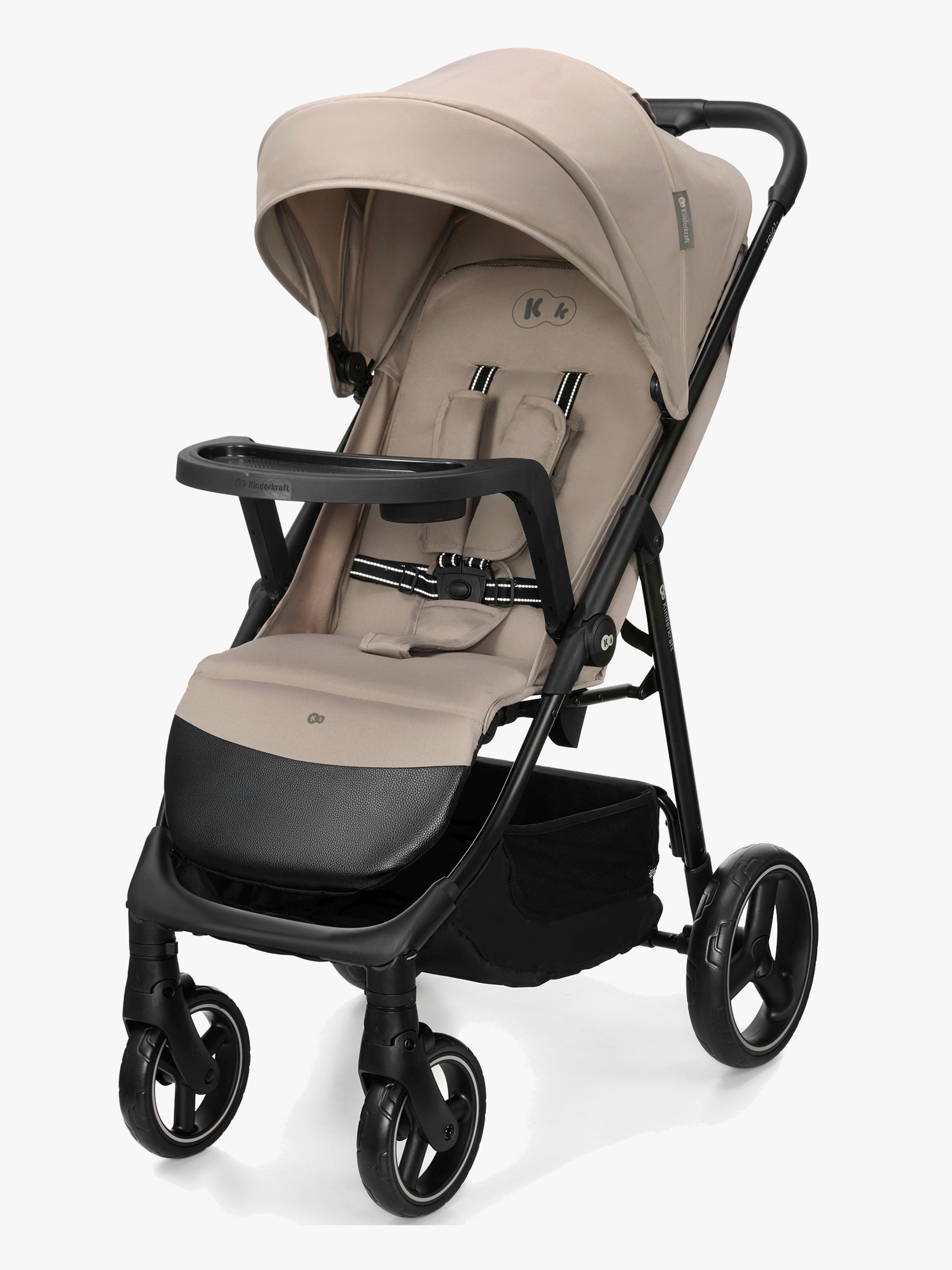 Kinderkraft Trig 3 Buggy mit Tablett, Stone Beige