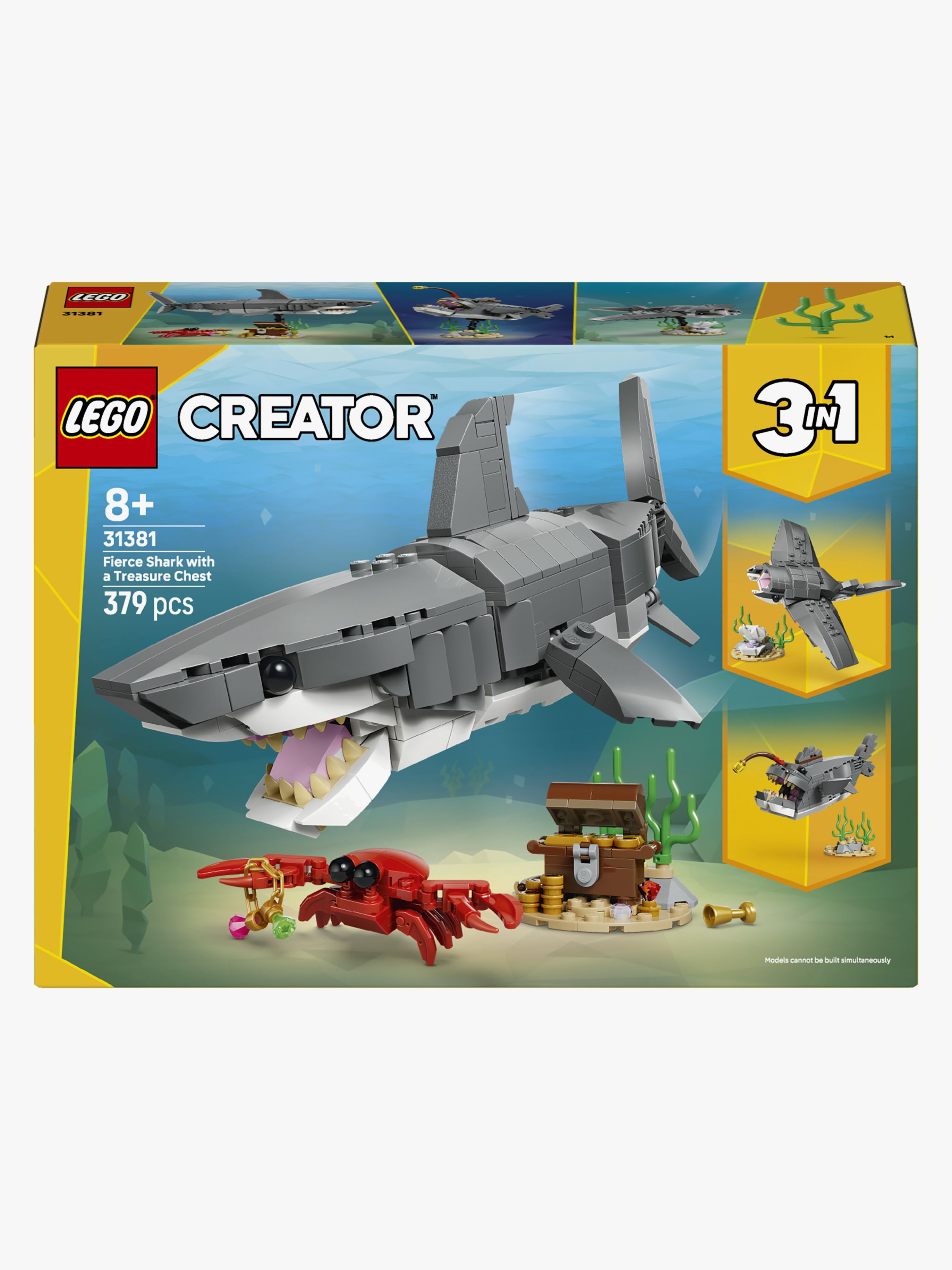 Creator 31381 Wilder Hai mit Schatztruhe