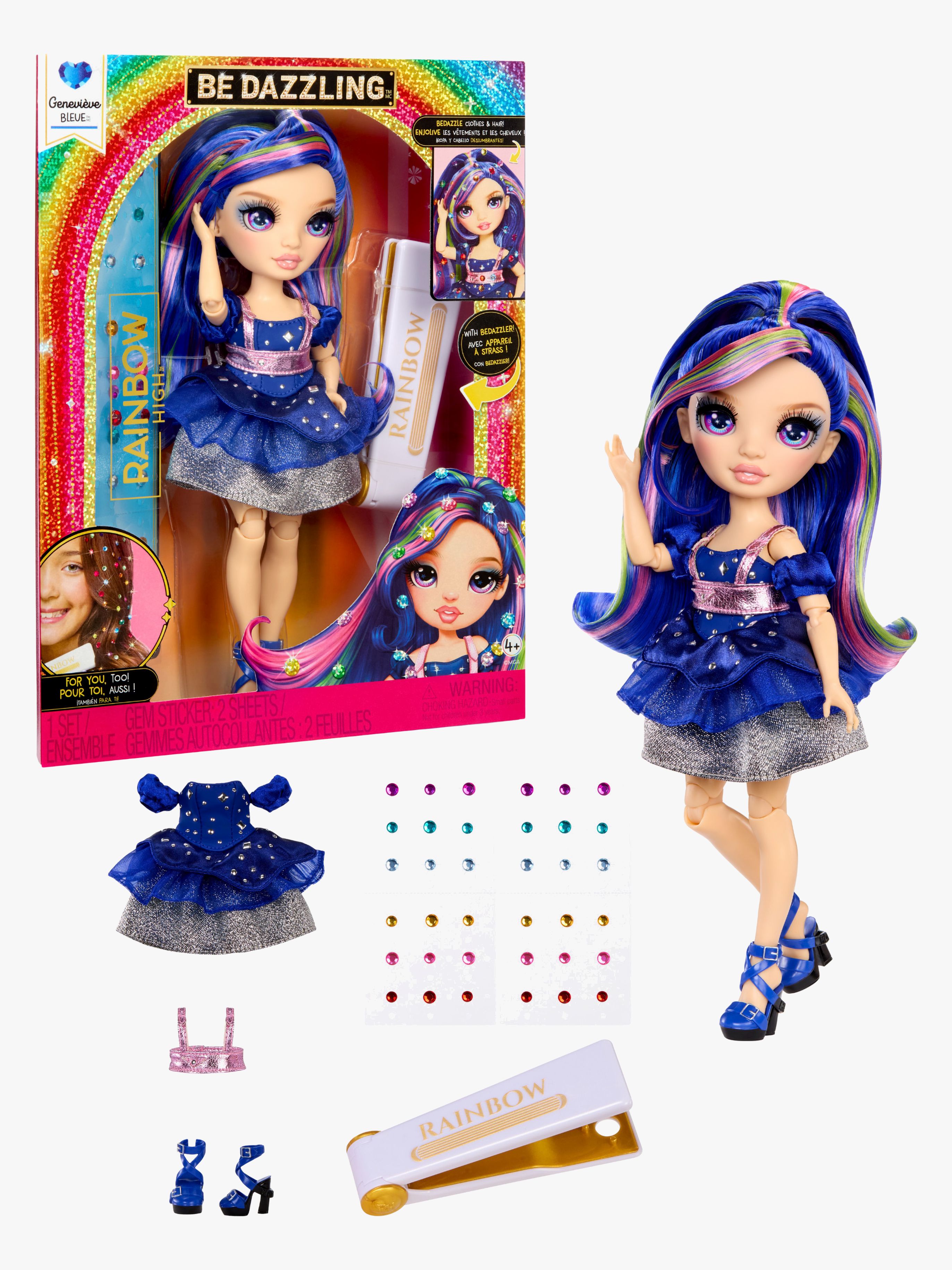 Be Dazzling Modepuppe Genevieve Bleue, Blau