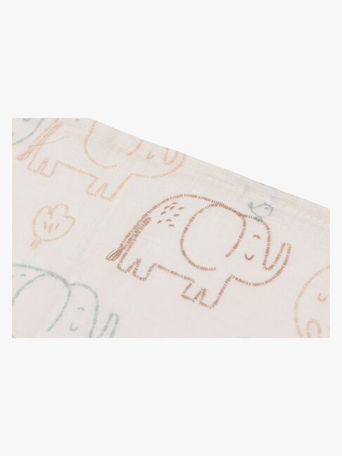 Jollein Waschlappen 3er-Pack, Elephant Tales