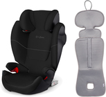 Cybex Solution M-Fix Kindersitz inkl. Ventilierendem Sitzpolster, Pure Black/Grey
