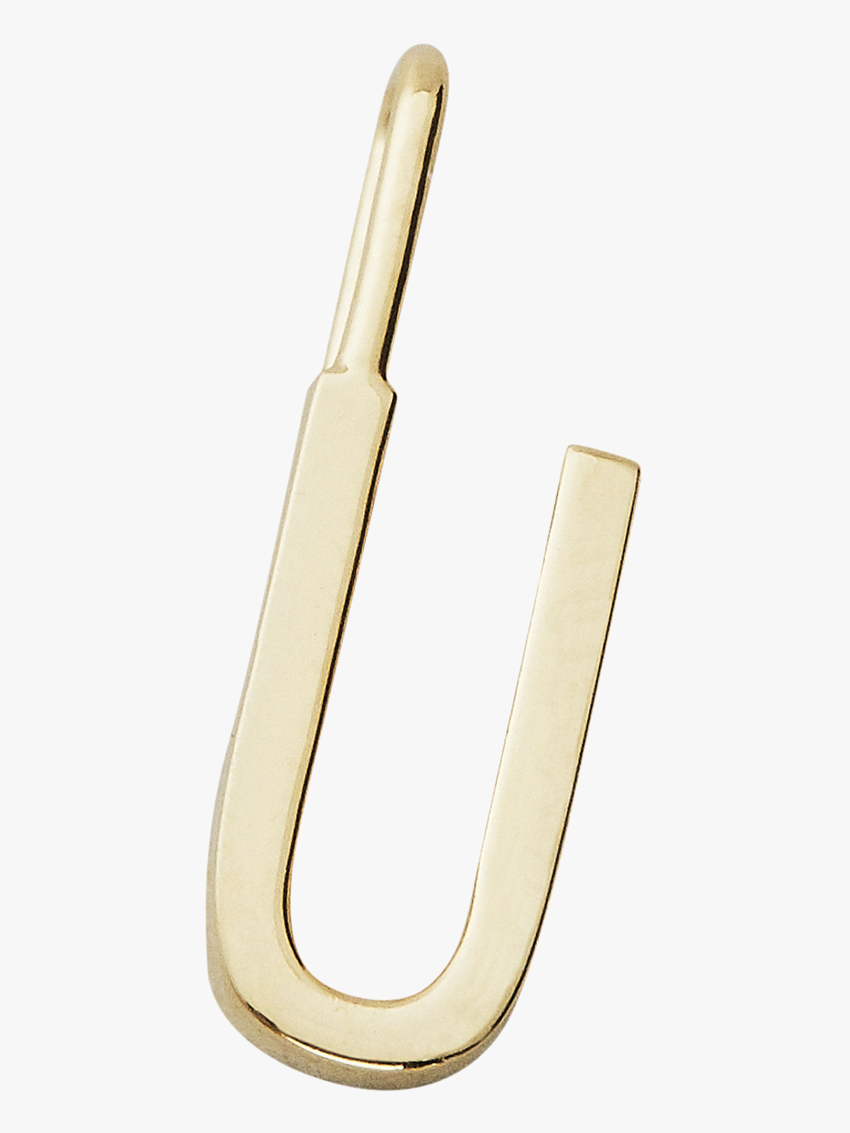 Anhänger Buchstabe 10 mm U Gold